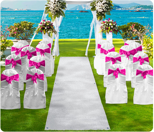 The Tradition Of The Wedding Aisle Runner   Wedding Aisle Runner Turf White 