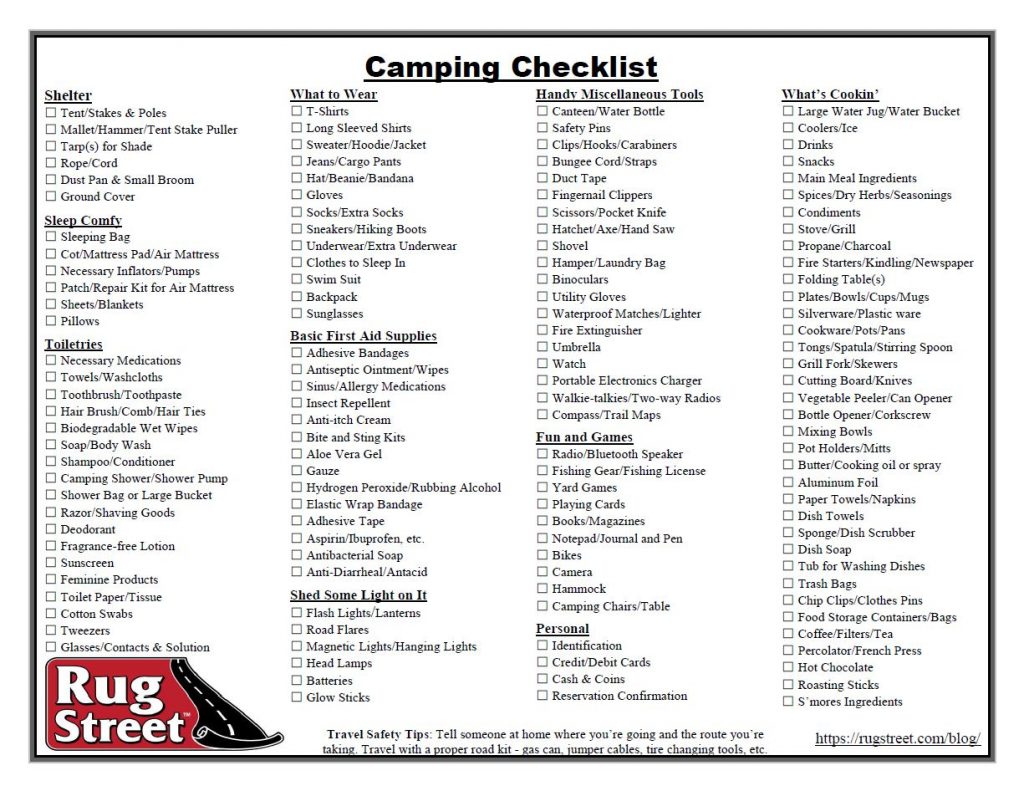Wondering What to Bring On Your Upcoming Camping Trip? Create an ...