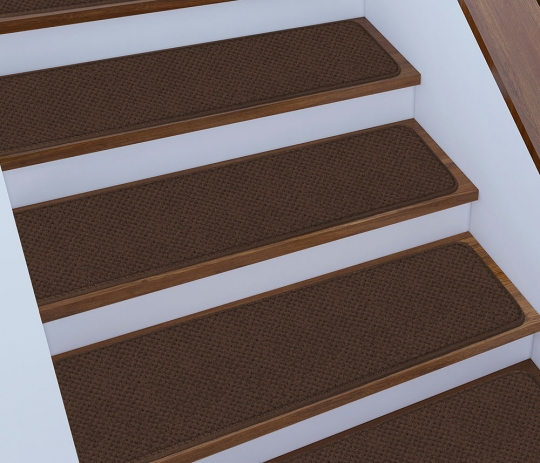 15 Skid-Resistant Stair Treads, 16 Colors/4 Sizes